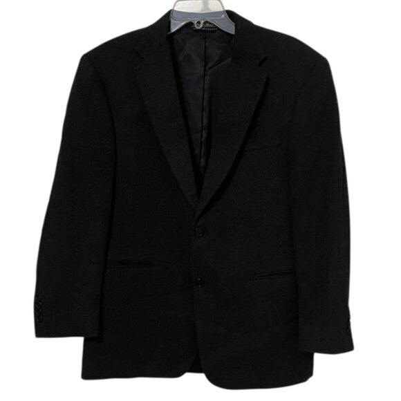 Tommy Hilfiger Gray Wool Silk Cashmere Blazer Jacket Mens Size 40S Career Preppy - Picture 1 of 12